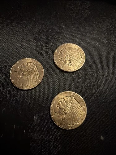 1915 Indian  Eagle $5 Coin