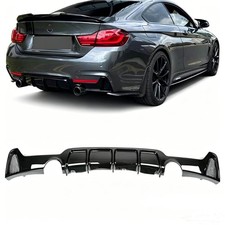 Rear Diffuser Gloss Black Bmw F32 F33 F36 420i 428i 435i 440i M Sport 2014-2020
