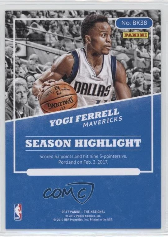 2017 Panini National Convention Rookies Rainbow Spokes /49 Yogi Ferrell #BK38 - Image 2 of 2