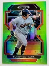 2022 Panini Prizm Draft Picks #PDP148 Sonny DiChiara Green Prizm 18/75 LA Angels