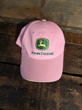 John Deere Pink Hat Nothing Runs Like a Deere Adjustable Cap