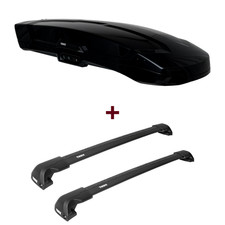 Dachbox Thule Vector M + Dachträger Thule für Porsche Macan Typ XAB top