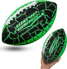 Wave Runner Grip It Football, Size 9.25In - IN WATER OR OUT-W/ PUMP NIB -GREEN