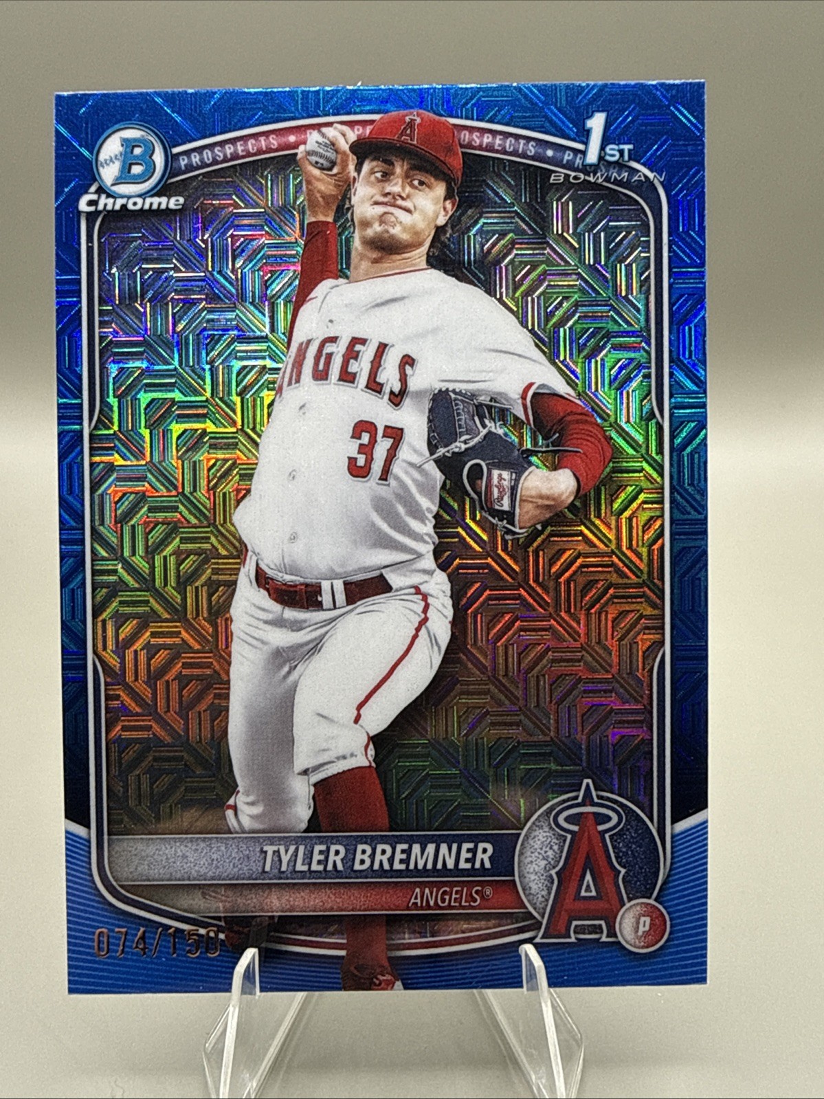 2025 Bowman Draft - Chrome Tyler Bremner #BDC-37 Blue Mojo Refractor /150