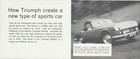 Vintage 1963 Triumph Spitfire 4 Sports Car Black and White Sales Brochure — photo 2