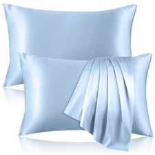 2 Pack 100 Pure Silk Pillowcase for Hair and Skin, Both Sides Mulberry Silk ...