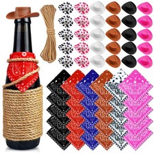 PPXMEEUDC 30 Set Plastic Mini Cowboy Hats Tiny 2.16 1.97 0.78 inch, Colourful