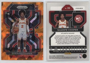 2021-22 Panini Prizm Orange Ice Prizm Sharife Cooper #280 Rookie RC