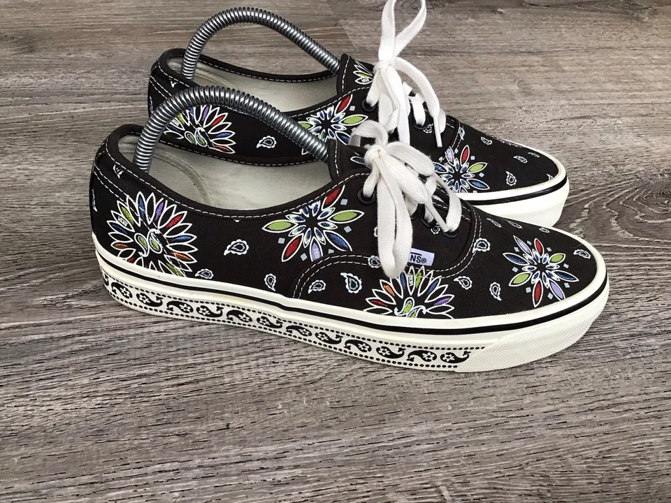 Vans OTW Mujer 10.5 Anaheim Paisley Auténtico 44 DX Negro-Blanco VN0A54F2-9GG Foto 2 de 4