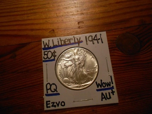 1941 Walking Liberty Silver Half Dollar AU+ TERRIFIC!!!! PQ!!!! WOW!!!