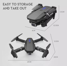 Rc Drone 4K HD Dual Camera WiFi FPV Foldable Quadcopter 4 Battery 17