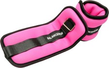 Adjustable Ankle Weights 1 LB Each 2-lb pair for Women Men, Pink