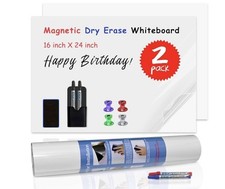 2 Pack Adhesive Magnetic Dry Erase Whiteboard 16 X 24 Peel And Stick Whiteboard