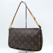  Genuine Strap Louis Vuitton Pochette Accessoires Bag PVC M51980 Monogram 959