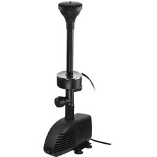 660GPH Submersible Pump Pond Fountain with Inside Filter and RGB Colorful LED...