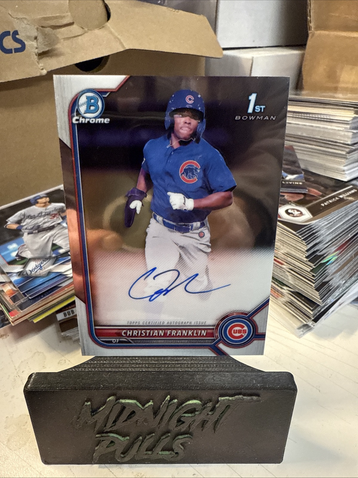 2022 Bowman Chrome Christian Franklin #CPA-CF 1st Chrome Prospect Auto
