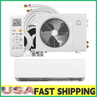  18000BTU Mini Split AC/Heating System w/Inverter 19 SEER2 Cool Up to 1250 Sq.Ft