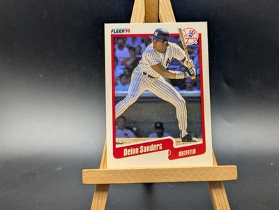1990 Fleer Deion Sanders Rookie Card New York Yankees