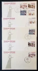 Stamps Canada FDC's: #650-53 6c-15c Christmas 1974 set of 5 FDC's VF