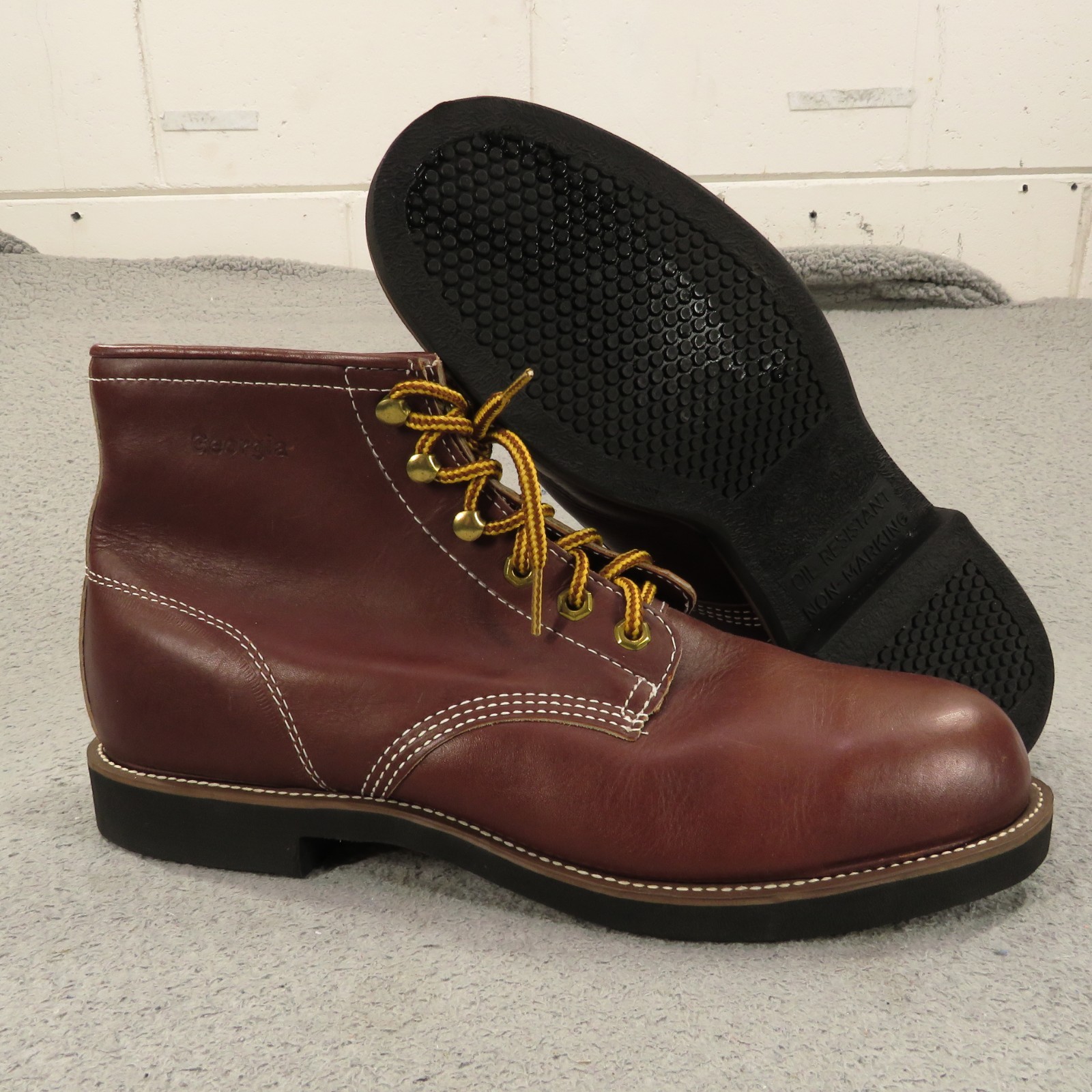11 Xw Extra Wide Oxblood Lace Up Impact Protective Safety Toe