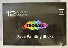 Mosaiz Face Paint Sticks Multicolor 12 Box Halloween Stage Makeup Non Toxic