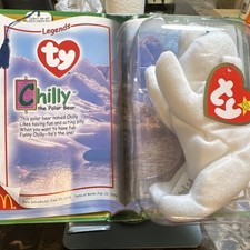 Ty Legends Chilly the Polar Bear Plush Toy McDonald's 1994 Ages 4-7 8-11 Years
