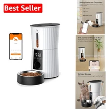 Smart Wi-Fi Automatic Cat and Dog Feeder - 4L Capacity with Voice Recorder