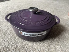 NWT Le Creuset Cast Iron Dutch Oven 22 Purple Casserole Enamel Soup Pot RARE