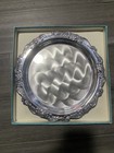 Vintage Modern Silver Silverplated Hand Polished Round Tray Tarnish Resistant — photo 1