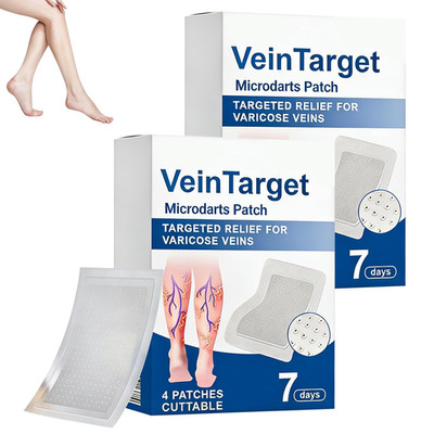 2Box Vein Target Microdarts Patch, Professional Varicose Veins Treatment for Leg