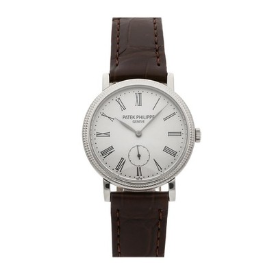 Patek Philippe Calatrava White Gold Manual 31mm White Dial Strap Watch 7119G-012