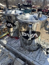 2pcs Used BINKS Paint Pressure Pot Canister Stainless Tank 110PSI No Shipping