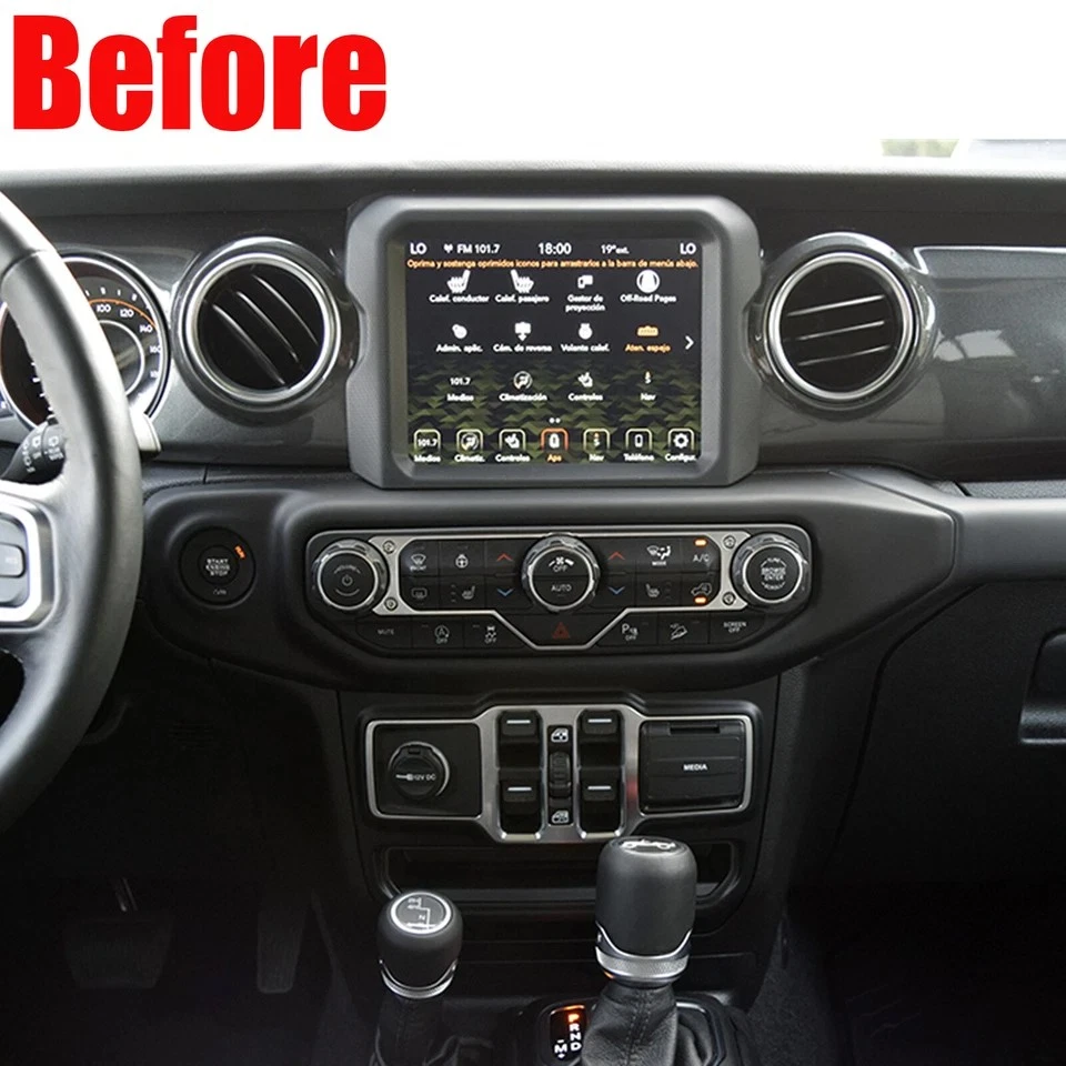 8.4'' Carplay Car Stereo Radio GPS Navi For 2018-2023 Jeep Wrangler Android 14 - Image 4 of 4