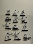 Vintage WW2 German Advancing with rifle, grenade,grey Plastic, Hong Kong lot 12