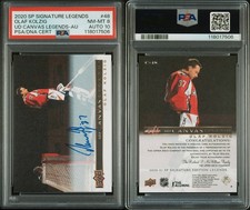 OLAF KOLZIG 2020 SP SIGNATURE LEGENDS CANVAS ON-CARD AUTO PSA 8 AUTO 10 POP 2