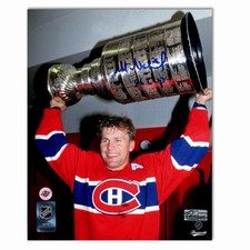 Mats Naslund Autographed Montreal Canadiens Stanley Cup 8x10 Photo