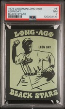 1978 Laughlin Long Ago Black Stars Leon Day #5 PSA 7