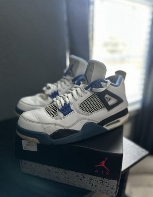 Jordan Air Jordan 4 Retro Motorsports 2017 White/Game Royal/Black 308497-117