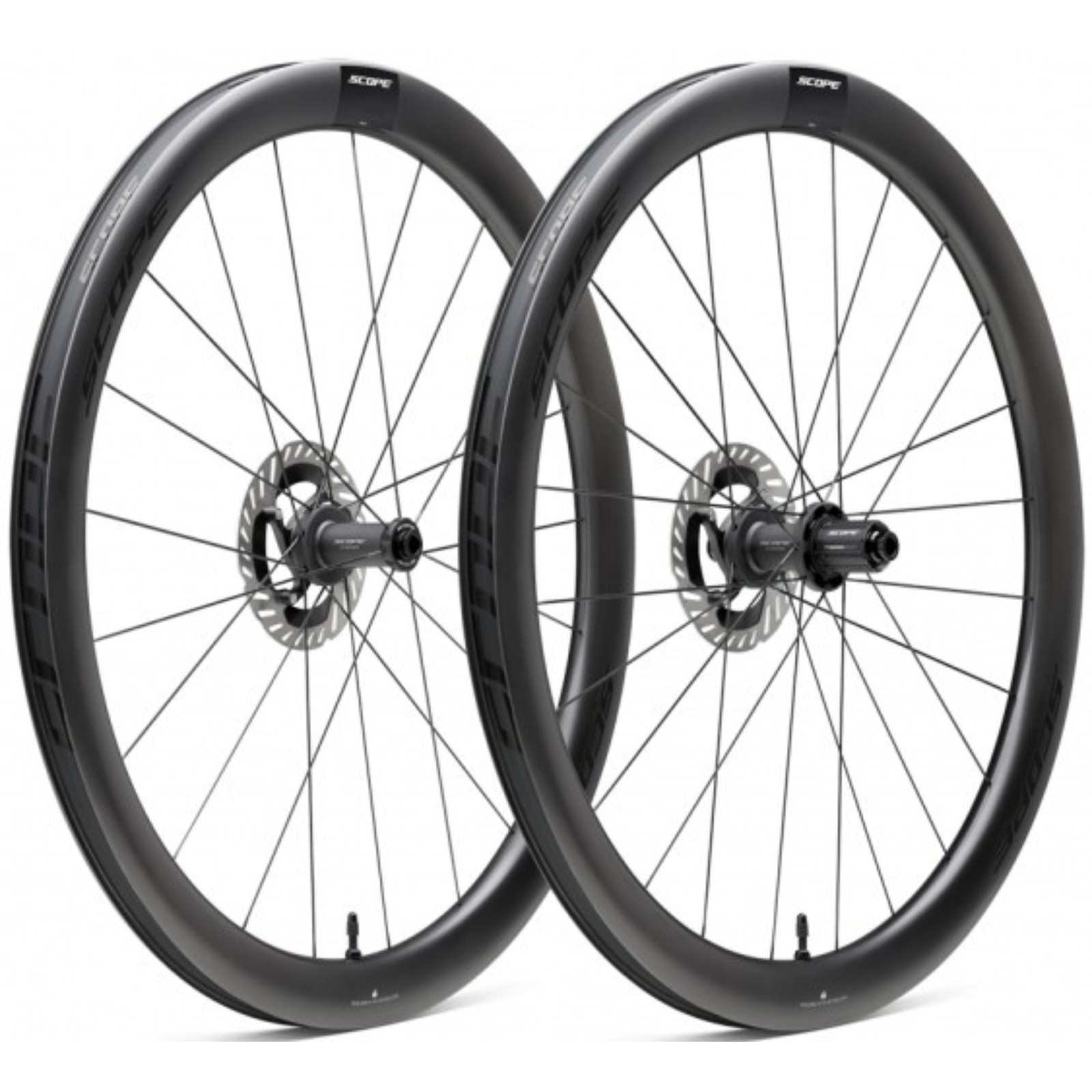 Scope Cycling R4.A V2 45mm AllRoad Wheelset - Sram XDR - Black Lettering