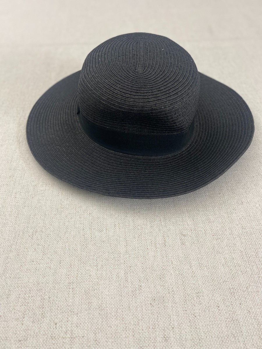 H & M Women\'s Fitted M/56 Black Velvet Designer Hat h&m black velvet rimmed hat with black band | eBay main image 2