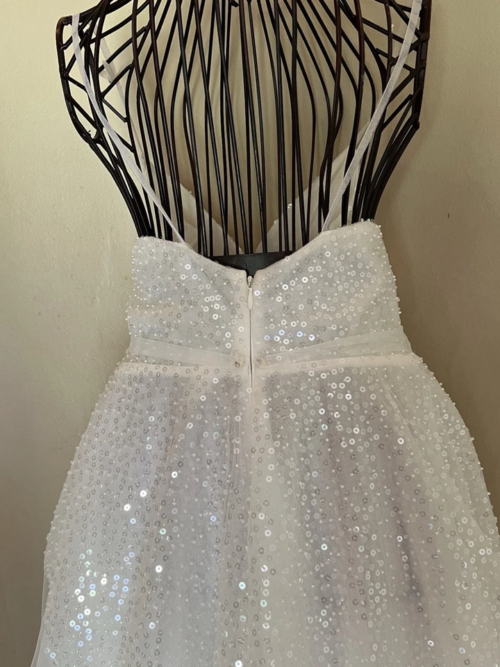 Vestido de novia de diseñador blanco talla 6 de Neta Dover al por menor a 4800 $ Foto 4 de 4