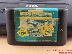 SEGA Genesis Model 2 Console Tested Working Controller Cords Street Fighter Game