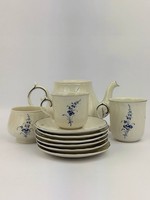 Villeroy Boch Vieux Luxembourg Kaffee Service Set Porzellan Blau Weiß