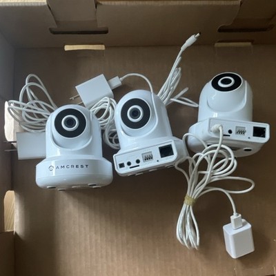 Amcrest IPM-721W Wireless IP Camera Complete System 3 Cameras White