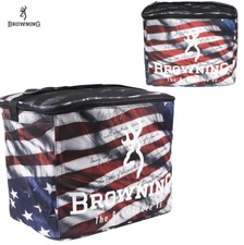 Browning 24 Can Count Soft Sided Cooler Picnic Realtree Flag Americana Victory