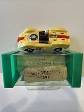 Aurora Thunderjet Tjet MCLAREN ELVA - Off White HO Slot Car 1397 W Orig Box