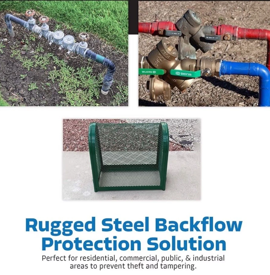 Мешковатая прочная защитная клетка обратного потока — корпус для предотвращения обратного потока (зеленый) - Изображение 3 из 4