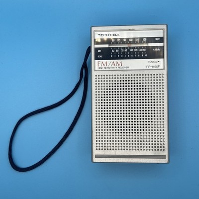 Vintage TOSHIBA RP-1150F FM/AM Pocket Radio Tested Working Rare