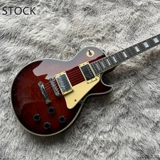 Electric guitar LP brown center black edge burst Cream pickguard