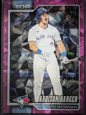 2026 Topps Baseball Series 1 Addison Barger Pink Diamante Foil Parallel #241